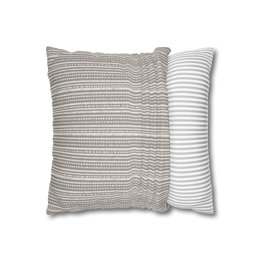 Rainfall Weave Mist  | Square Pillowcase