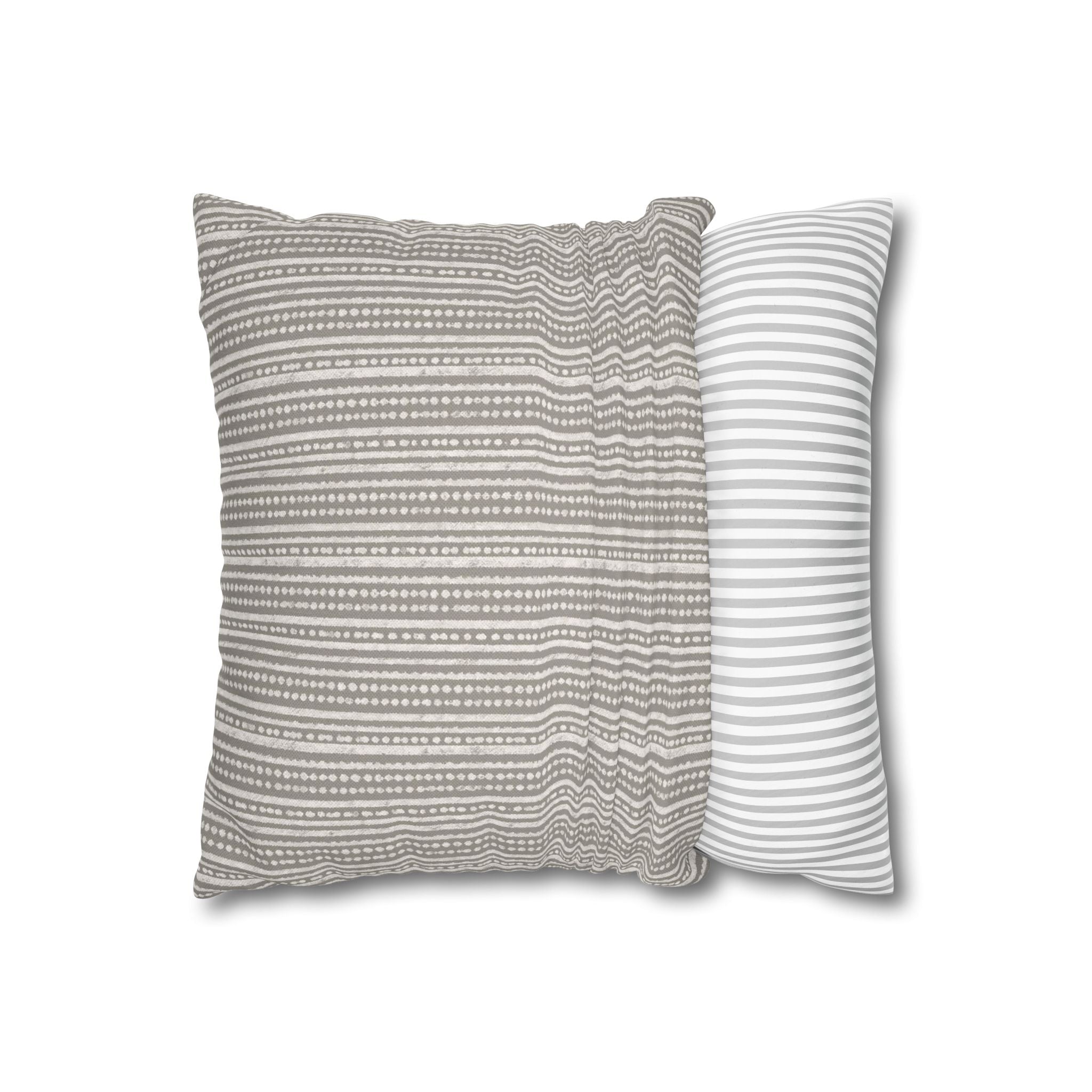 Rainfall Weave Mist  | Square Pillowcase