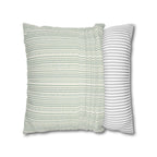 Rainfall Weave Aqua | Square Pillowcase
