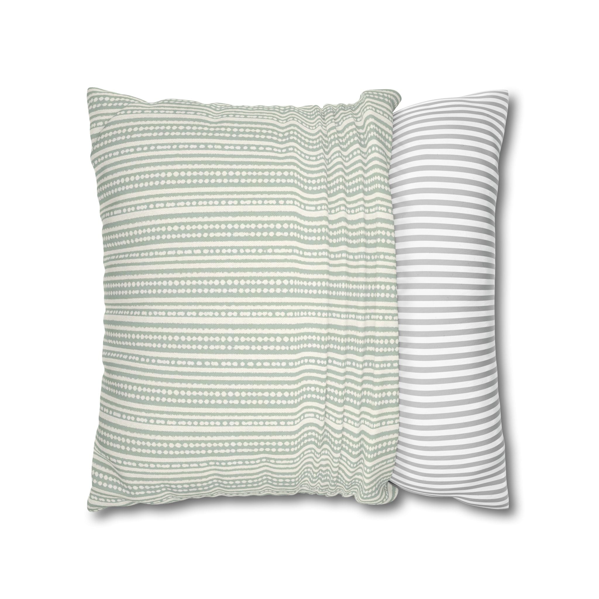 Rainfall Weave Aqua | Square Pillowcase