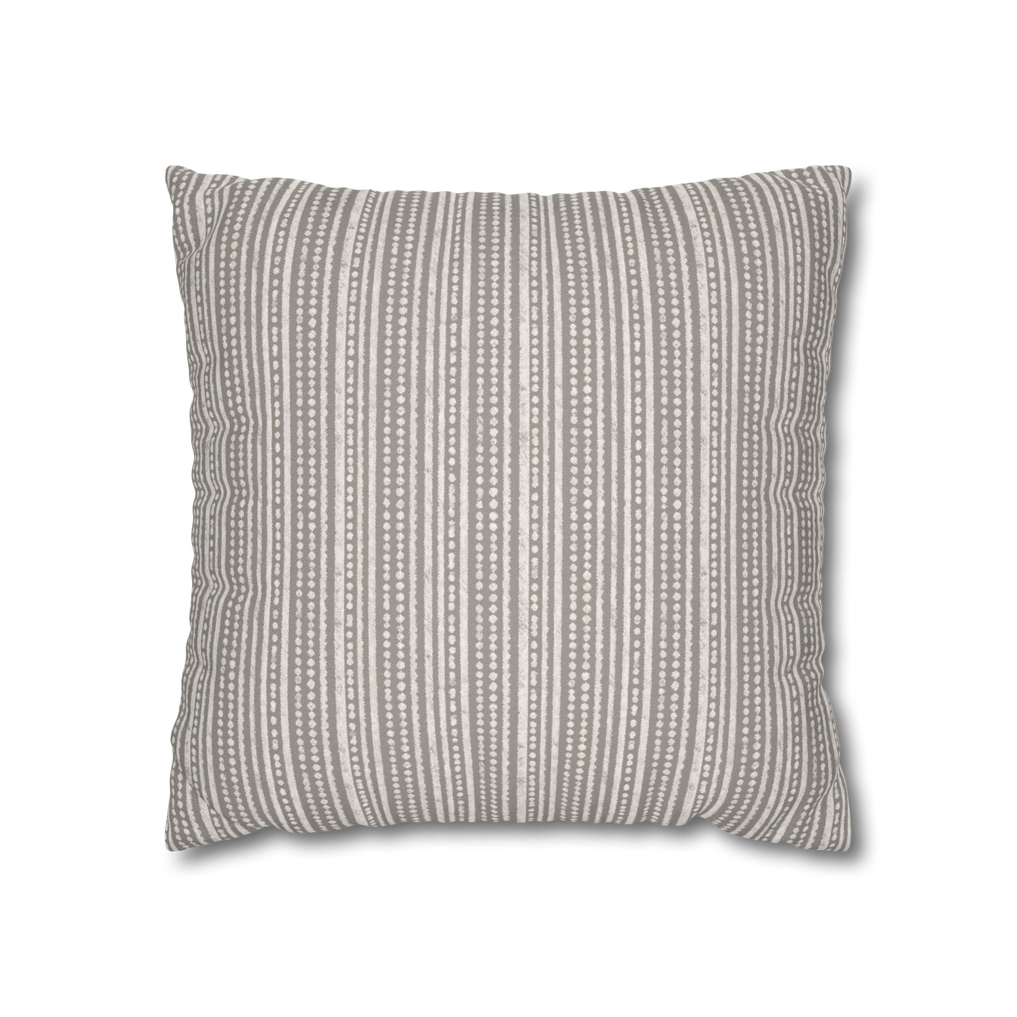 Rainfall Weave Mist  | Square Pillowcase
