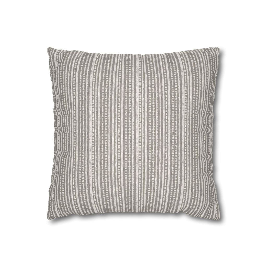 Rainfall Weave Mist  | Square Pillowcase