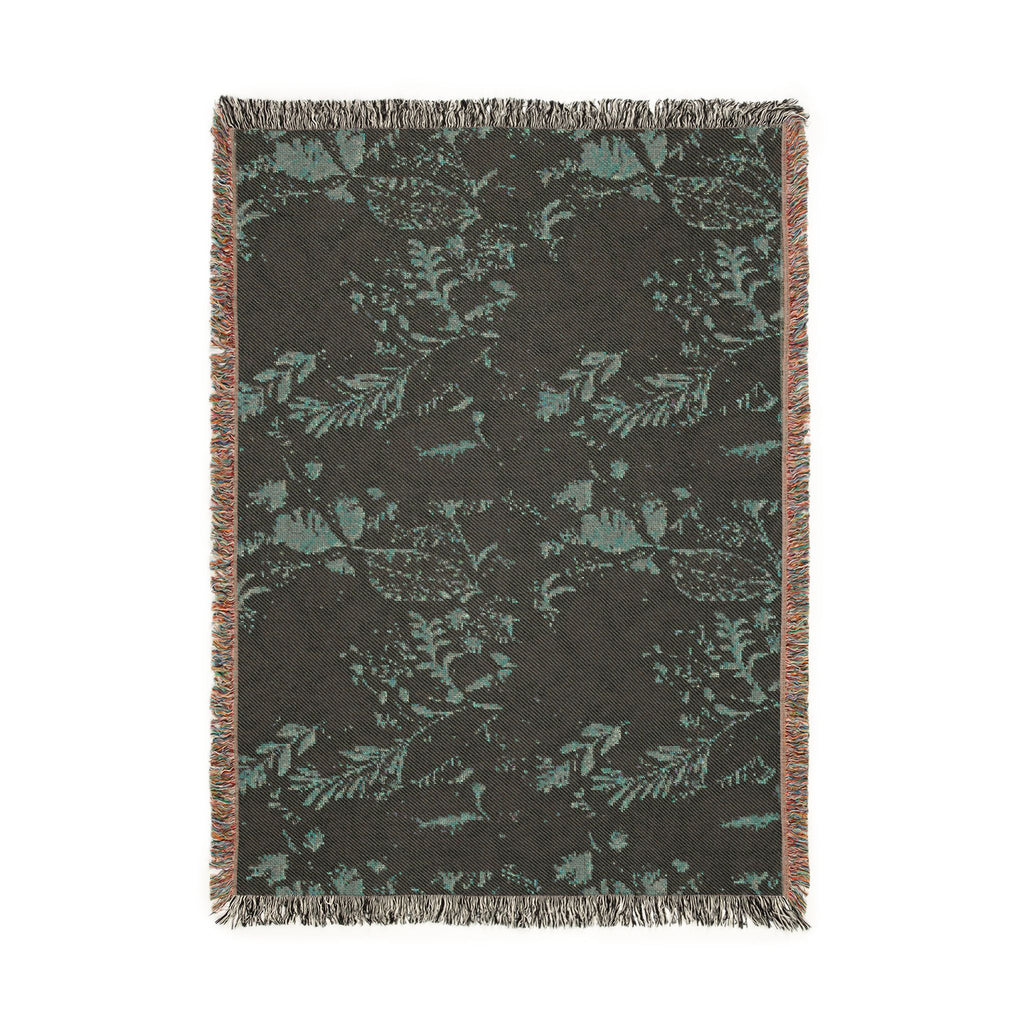 Edenlace Blanket | Floral Vine Pattern Woven Reversible Boho Throw