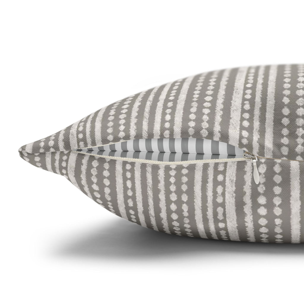 Rainfall Weave Mist  | Square Pillowcase