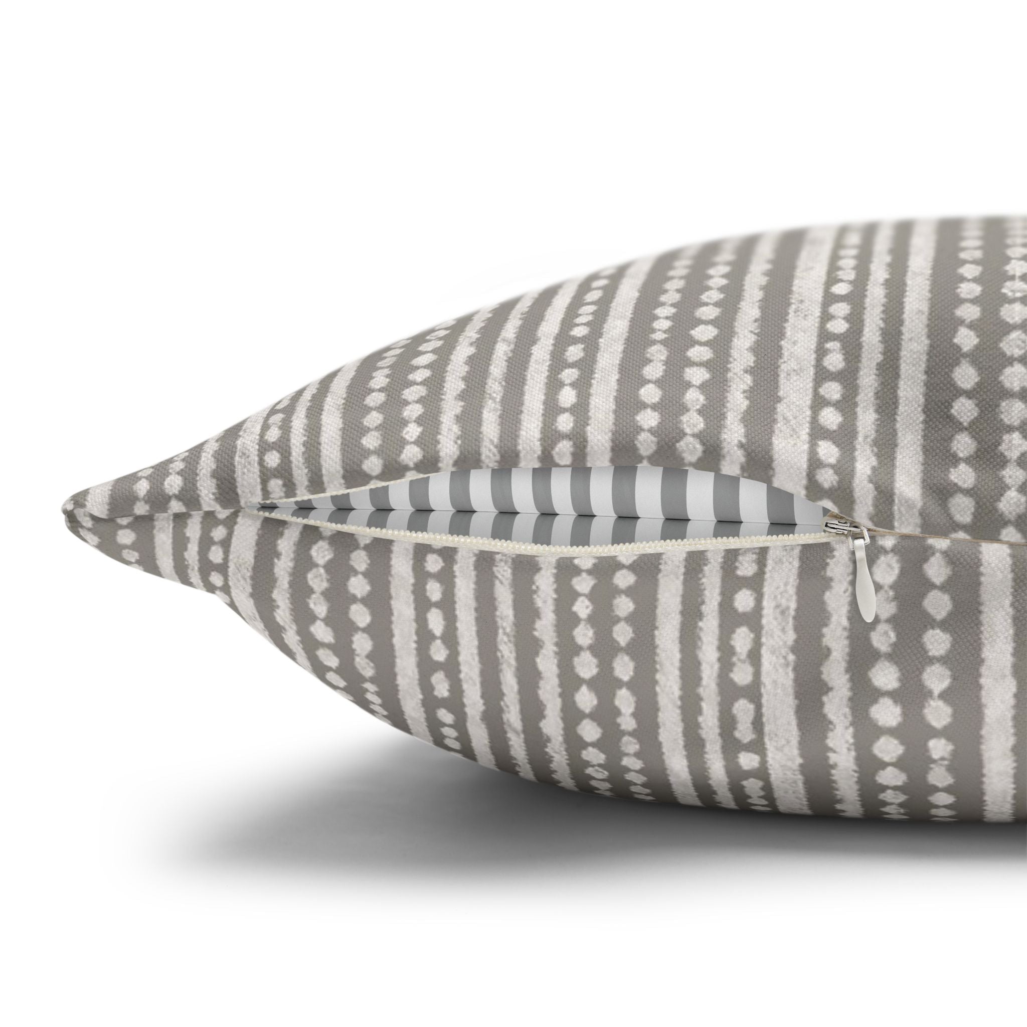 Rainfall Weave Mist  | Square Pillowcase