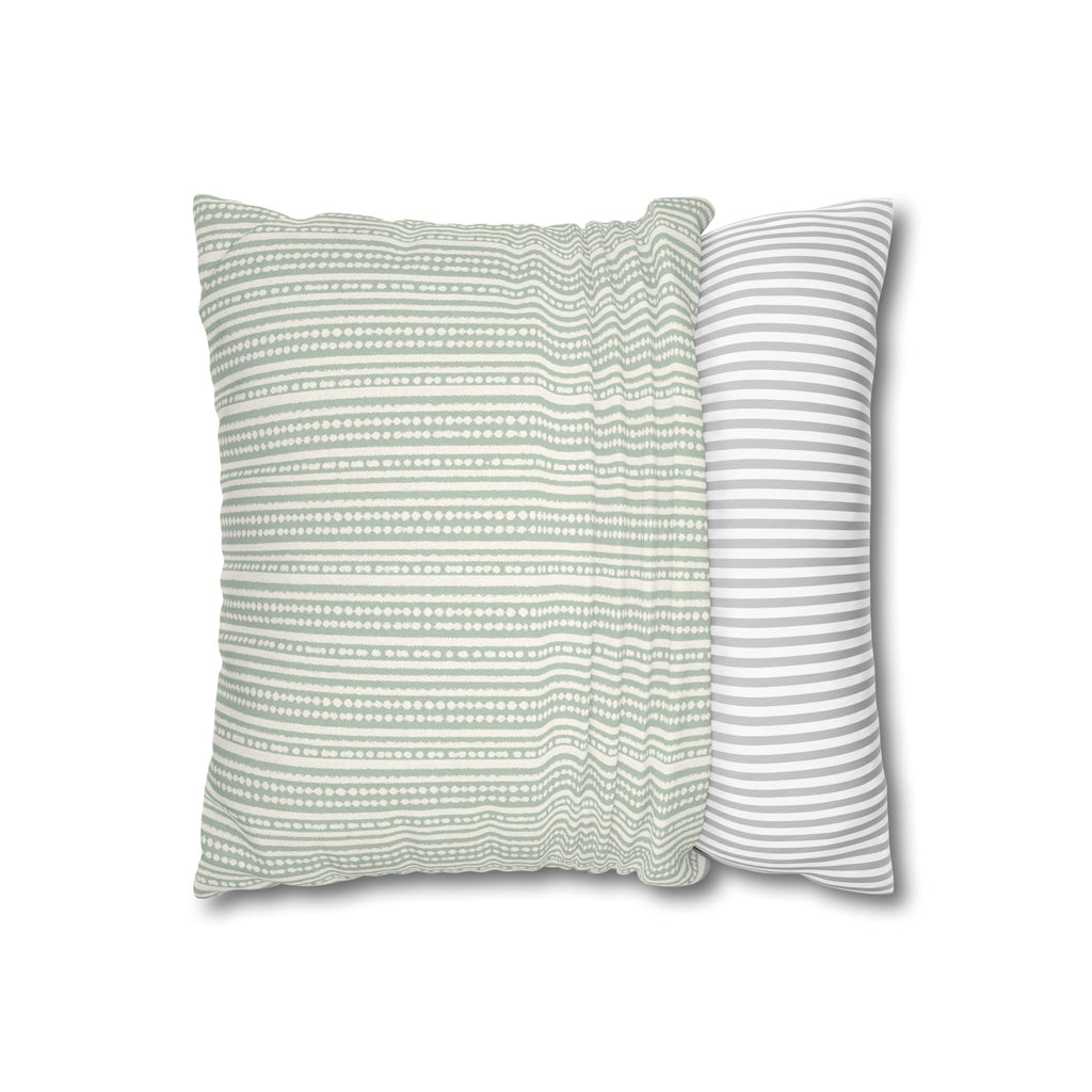 Rainfall Weave Aqua | Square Pillowcase