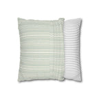 Rainfall Weave Aqua | Square Pillowcase