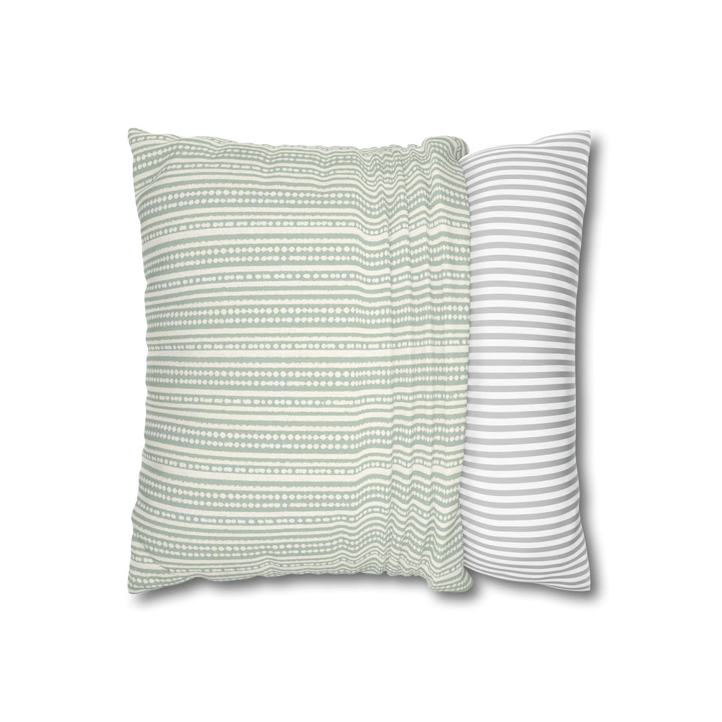 Rainfall Weave Aqua | Square Pillowcase