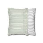 Rainfall Weave Aqua | Square Pillowcase