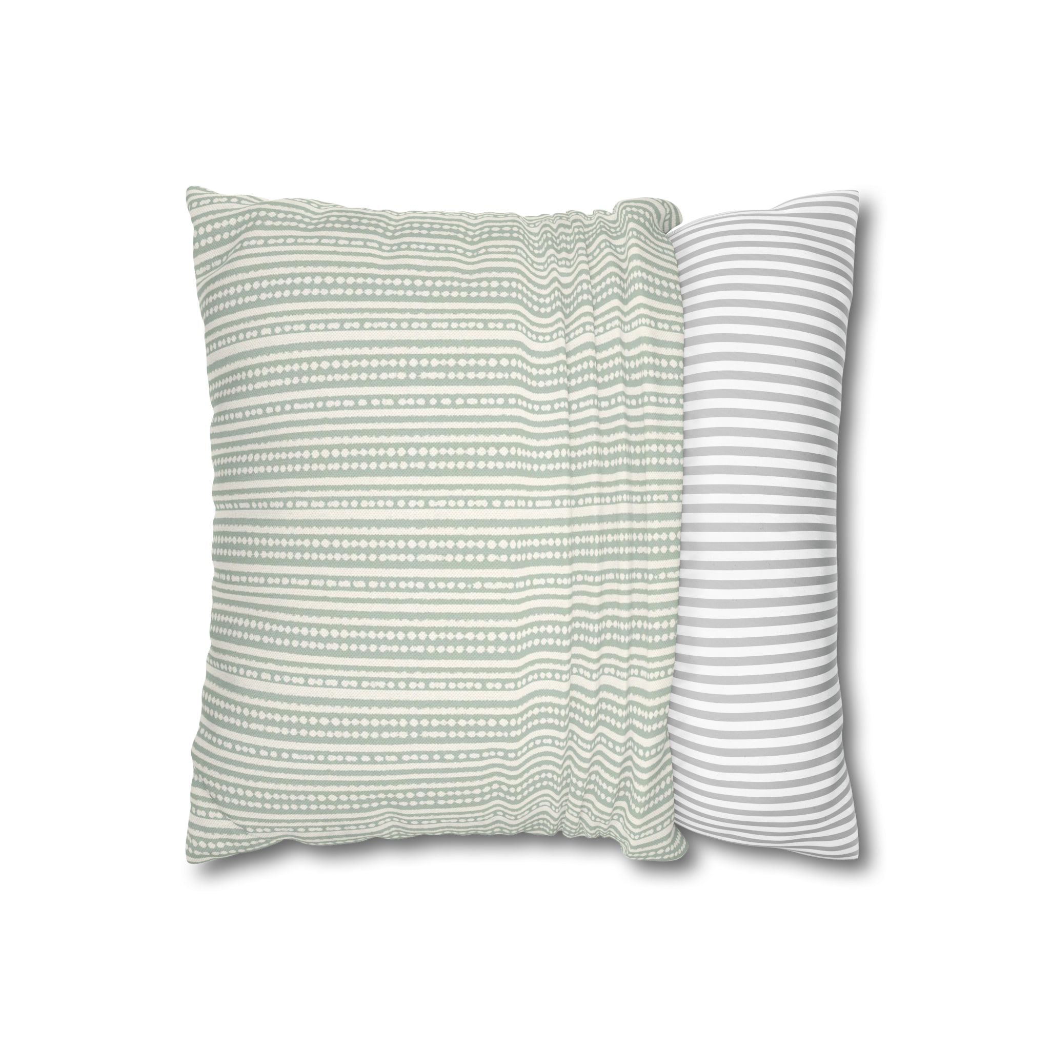 Rainfall Weave Aqua | Square Pillowcase