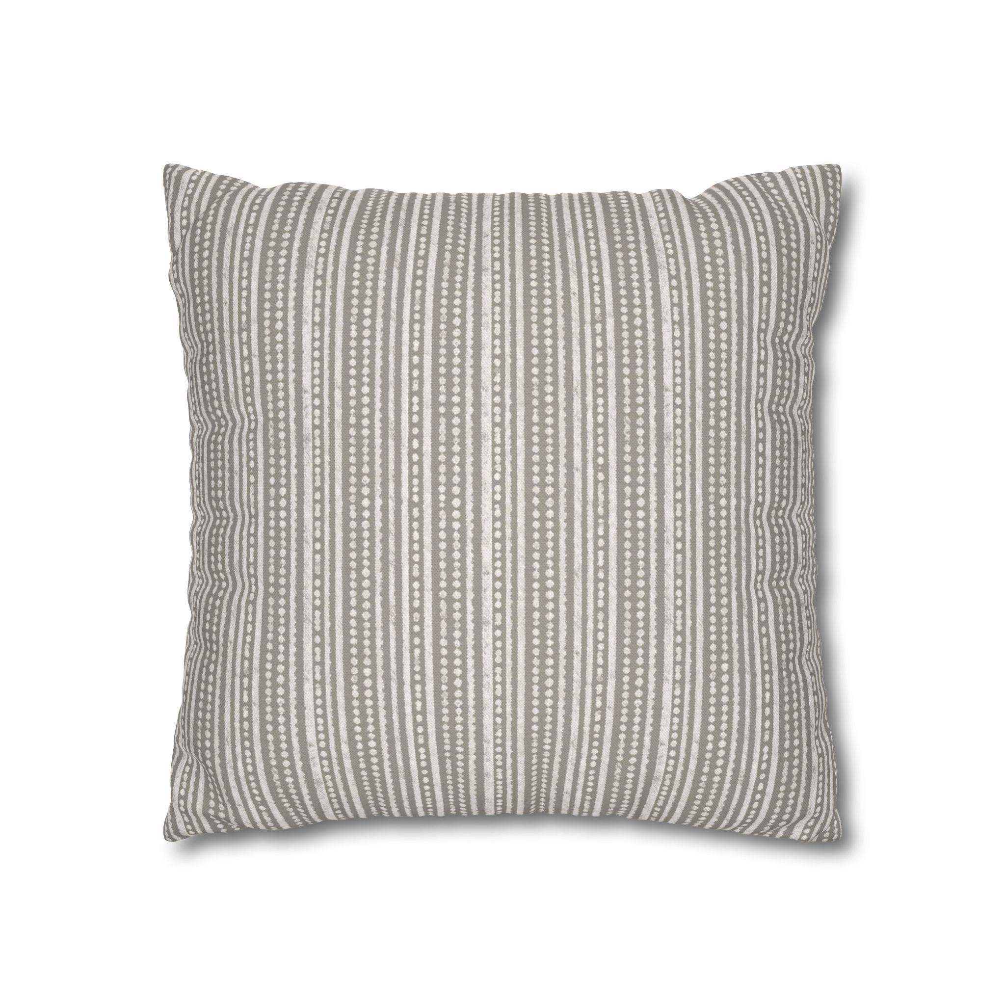 Rainfall Weave Mist  | Square Pillowcase