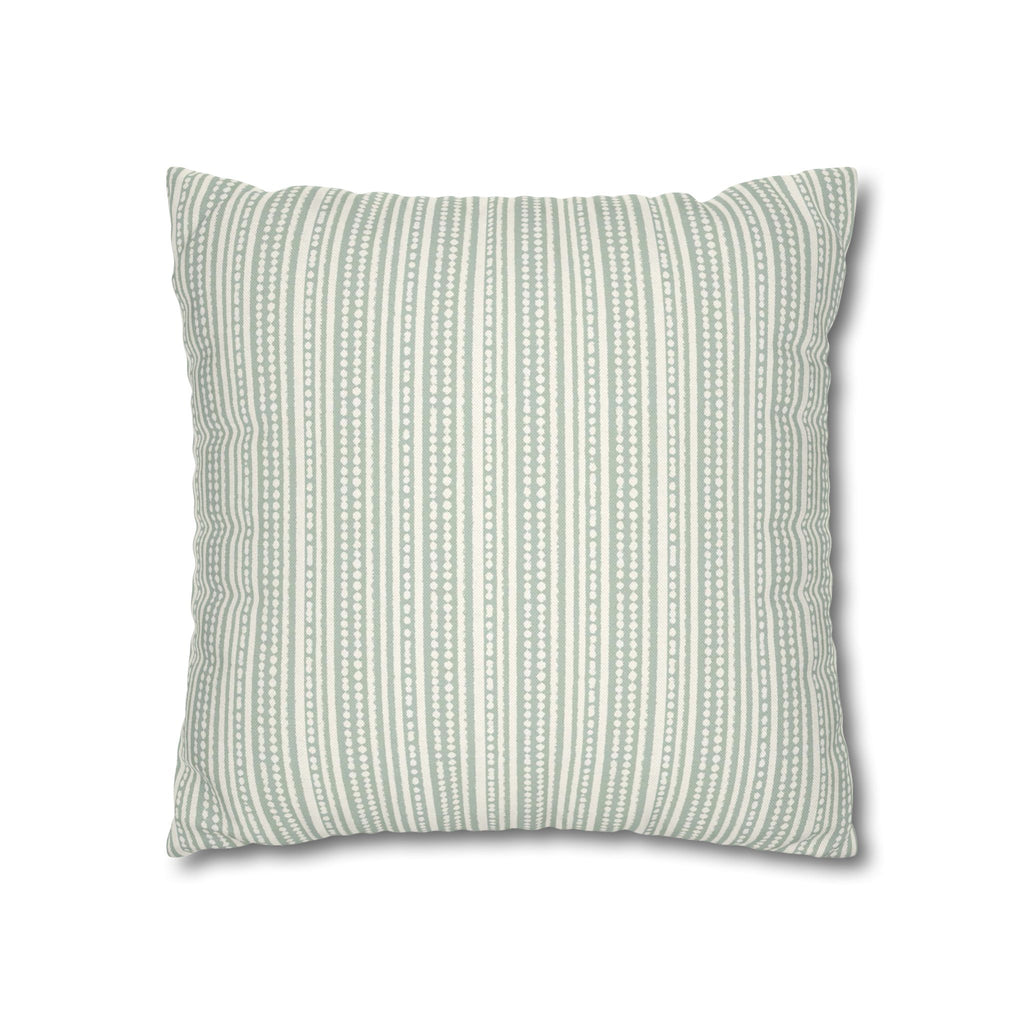 Rainfall Weave Aqua | Square Pillowcase