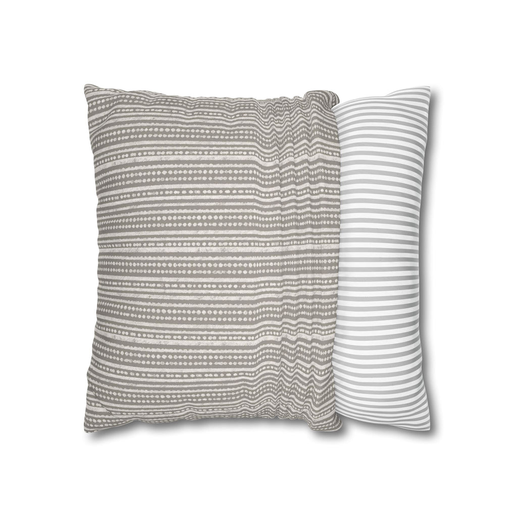 Rainfall Weave Mist  | Square Pillowcase