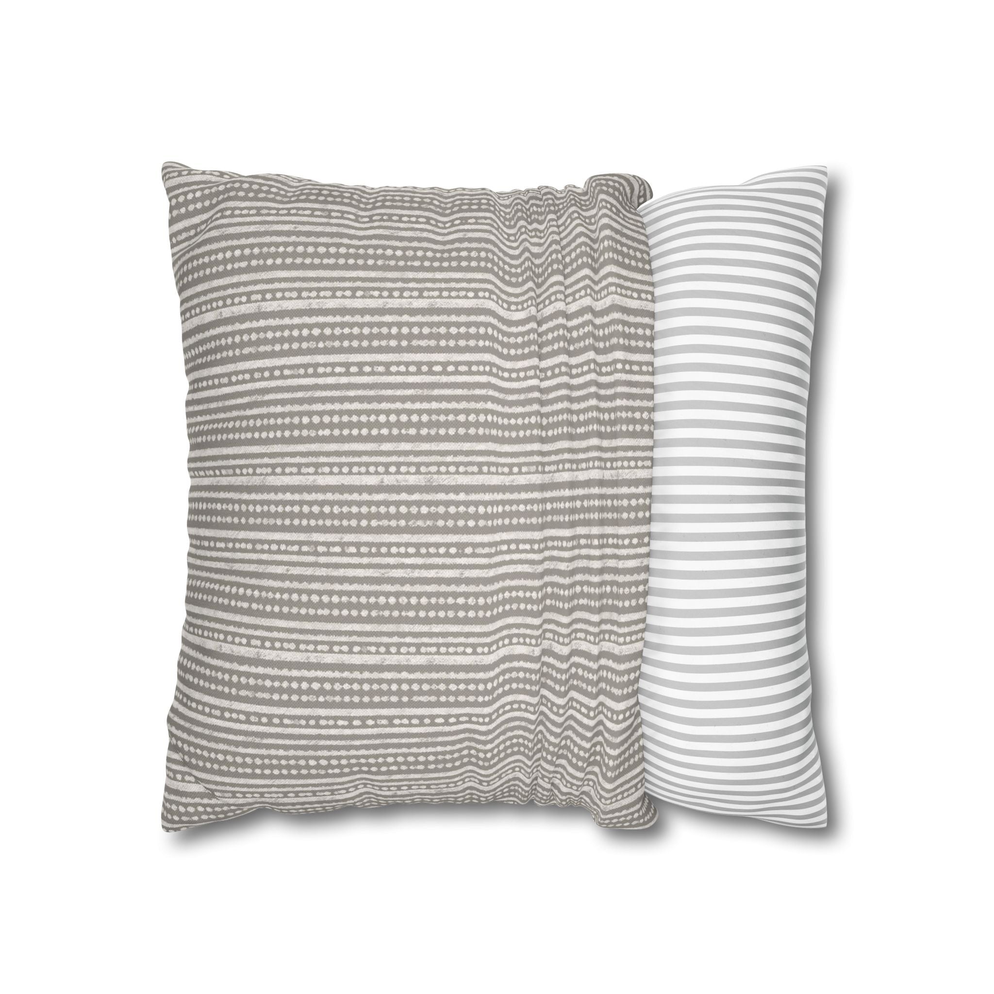 Rainfall Weave Mist  | Square Pillowcase