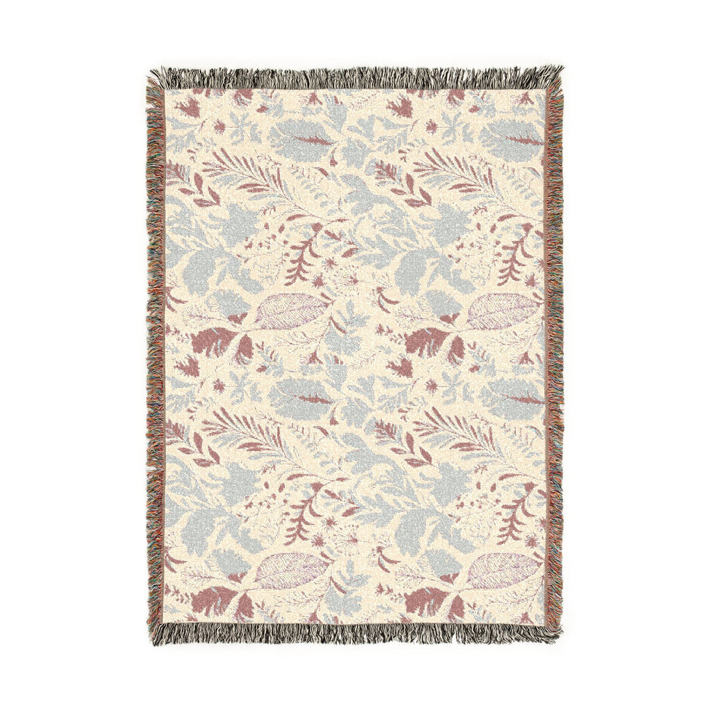Edenlace Blanket | Floral Vine Pattern Woven Reversible Boho Throw