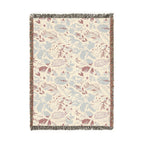 Edenlace Blanket | Floral Vine Pattern Woven Reversible Boho Throw