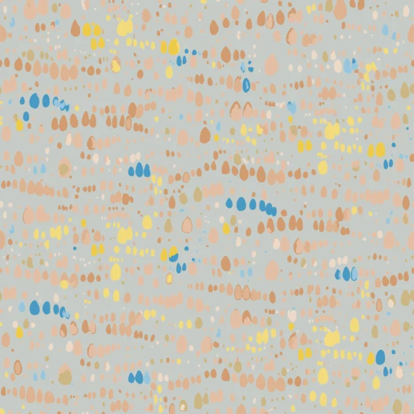 Soft Terrain pastel color palette of the playful Confetti Drops pattern.